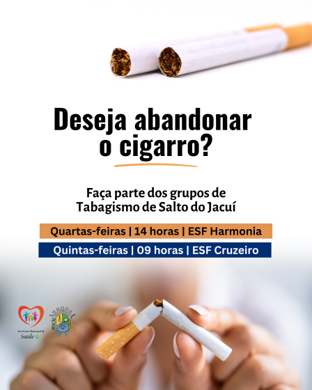 Você quer parar de fumar?