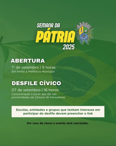 Programação Semana da Pátria