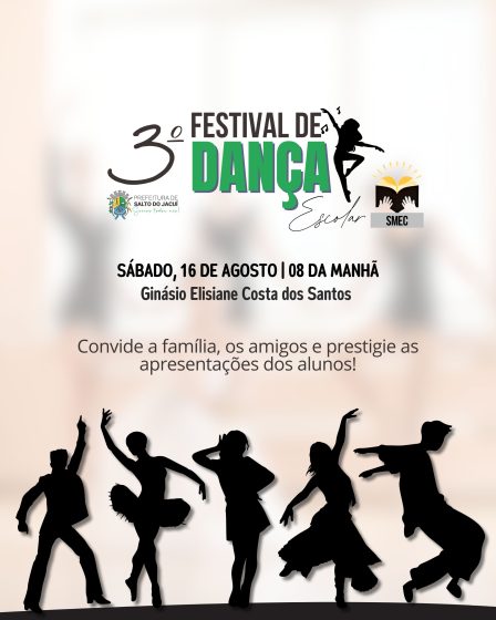 Vem aí o 3º Festival de Dança Escolar!
