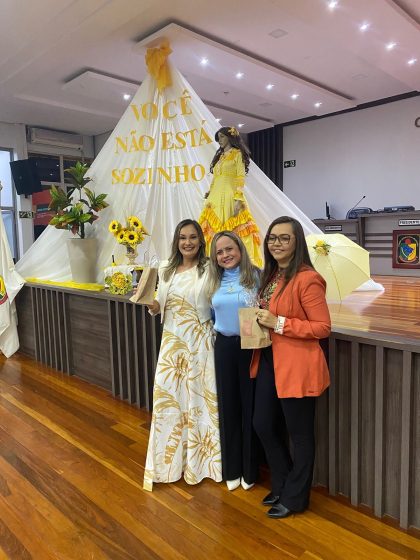 Ação de saúde mental referente à campanha do setembro amarelo
