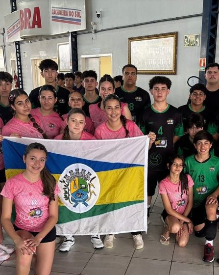 Equipe MAIS VÔLEI/GVF participam do Campeonato de Base da região Central, em Cachoeira do Sul.