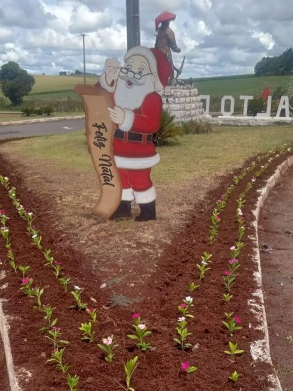 Replantio de Flores no Trevo do Garimpeiro