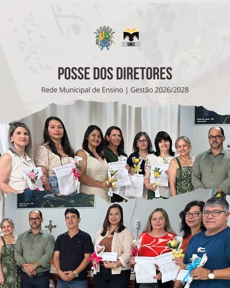 Posse dos Diretores da Rede Municipal de Educação de Salto do Jacuí, Gestão 2026/2028