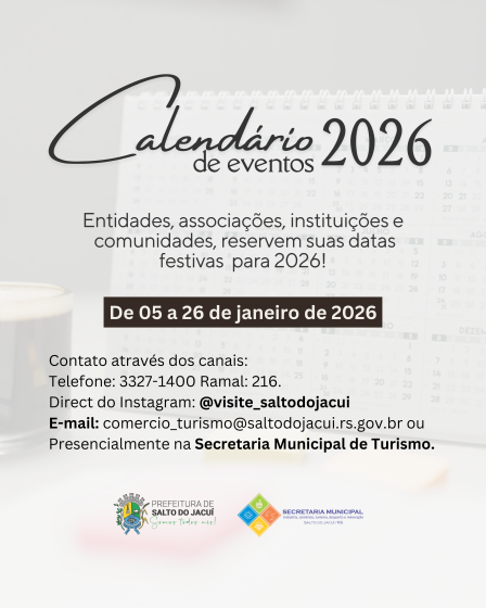 Calendário de Eventos 2026