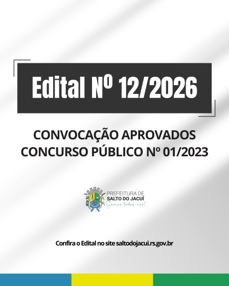 Convocação aprovados concurso público Nº 01/2023.
