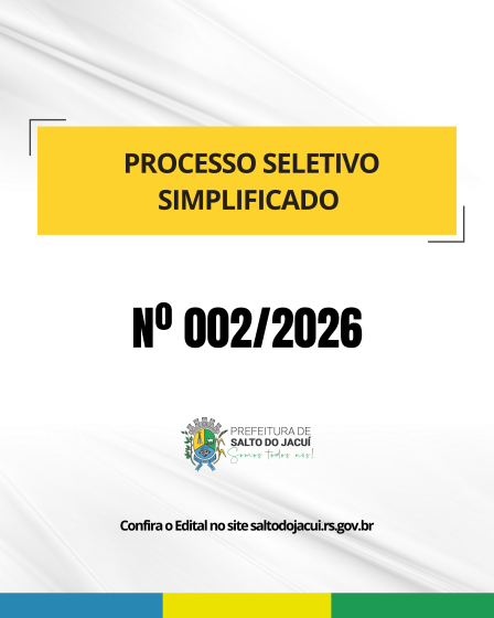 PROCESSO SELETIVO SIMPLIFICADO Nº 002/2026