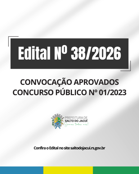 Convocação aprovados concurso público Nº 01/2023.