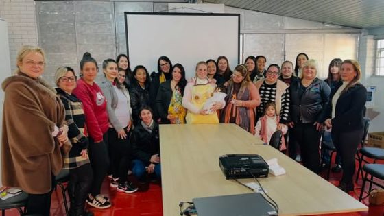 Gestantes atendidas pelos Programas PIM e Criança Feliz participam de dois encontros que integram o Projeto Gerar com Cuidado.