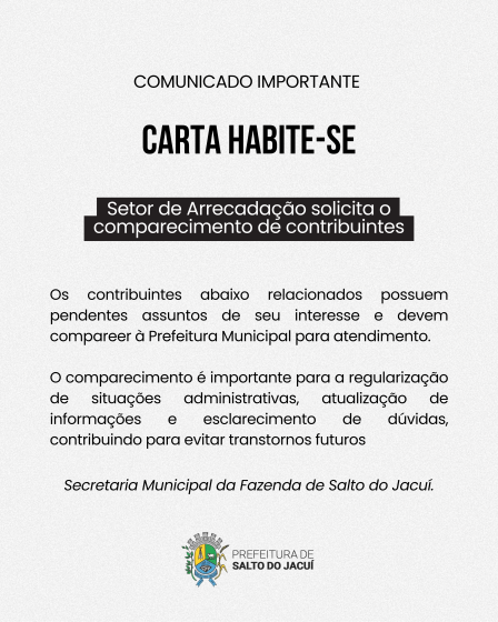 Carta Habite-se