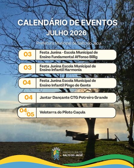 Julho chegou trazendo diversos eventos para nossa comunidade!